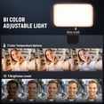thumbnail image 4 of Luz LED para Selfies Neewer N6, 66 LEDs, Clip, Portátil, 4 of 8