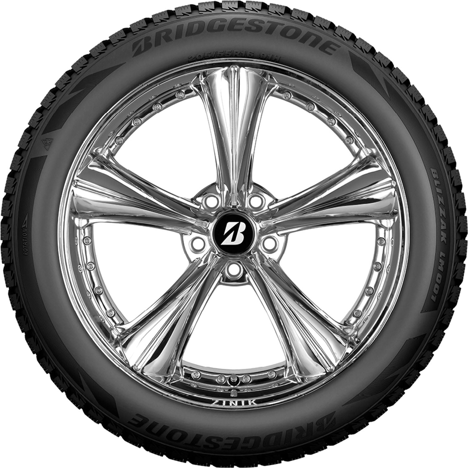 Bridgestone Blizzak LM001 Winter 205/55R17 91H Passenger Tire Fits: 2019-21  Volkswagen Jetta Execline, 2022-23 Hyundai Venue Trend