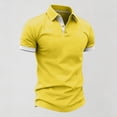 thumbnail image 6 of Bovxnpu Mens Short Sleeve T Shirts Men's Button Up Button Casual Fashion Daily Tops, 6 of 9