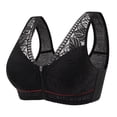 thumbnail image 1 of Sujetador de realce de encaje para mujer, Sujetador deportivo con cierre sin cable y cremallera frontal, chaleco de encaje de Color sólido, lencería, ropa interior, 1 of 4