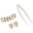 thumbnail image 1 of Gold Teeth Brace, Universal Unique Teeth Brace, Gold-Plated Brass For Lower Teeth Upper Teeth Gold, 1 of 8
