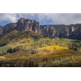 thumbnail image 2 of Jaynes Gallery 18x13 Gold Ornate Wood Framed with Double Matting Museum Art Print Titled - USA-Colorado-Uncompahgre National Forest Mountain and forest in autumn, 2 of 4