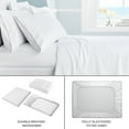 thumbnail image 4 of Swift Home 6-Piece Soft Lightweight White Microfiber Sheet Set with Extra Pillowcases, Queen, 4 of 5