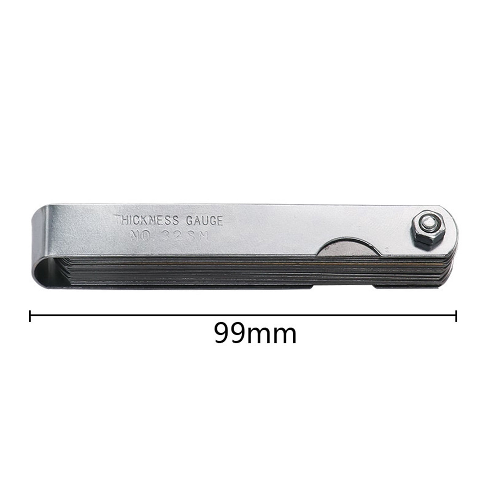 32 Blades Metric Thickness Gage Set Tappet Valve Feeler Gauge Gauges With Brass Measuring Range 0.04mm - 0.88mm ,Easy to Use