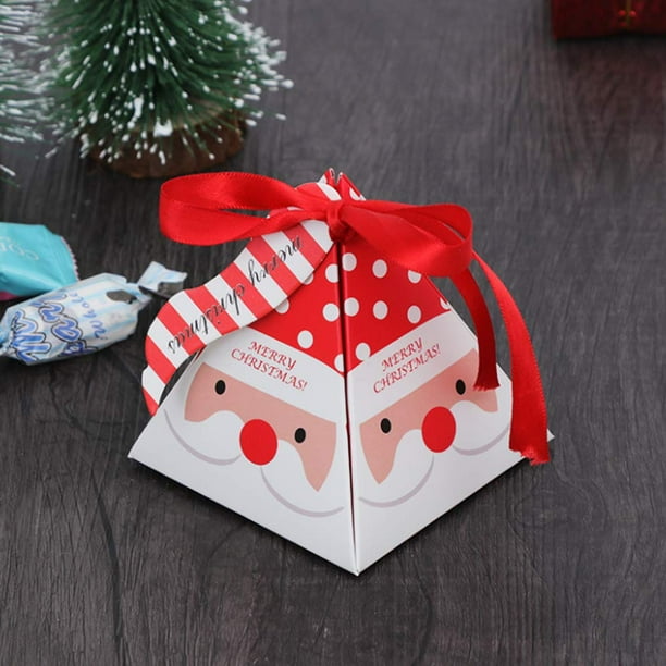 Set De Boîtes Décoratives Noël 10 Pièces Boîte Cadeau Rouge Carton