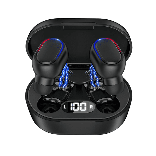 Xtellar Audífonos In-ear Inalámbricos 1hora Indicador LED del Nivel de Batería Bluetooth Manos Libres Con Micrófono Negro