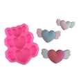 thumbnail image 1 of Lip Heart Love Shape Silicone Mold Angel Wings Cookie Cupcake Chocolate Candy Mold Fondant Valentine's Day Cake Decorating ToolsEChina He Qiyong unisex, 1 of 1