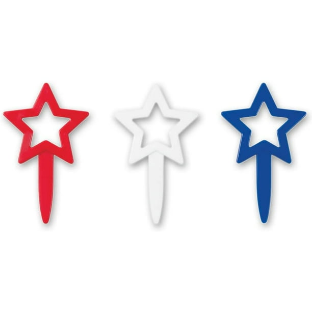 Decopac Star Cutouts Decopic Cupcake Picks 12 Count Walmart Com Walmart Com