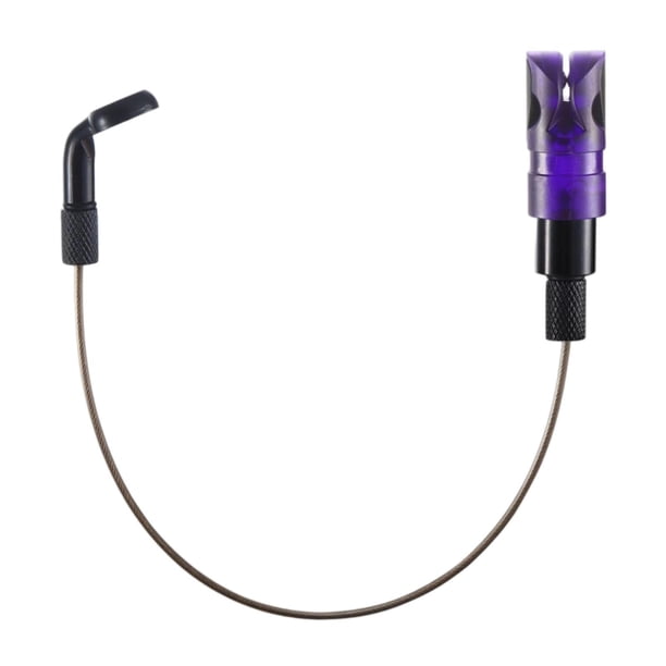 Cadena de acero inoxidable con indicador de mordida para pesca. violeta