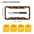 thumbnail image 7 of Renewold Halloween Pumpkin Moon Star Aluminum License Plate Frame Including Screws Novelty Decorative Car Accessories Decor for Men Women, Pack of 2, 7 of 7