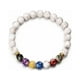 thumbnail image 1 of Fiudx Pulsera de Chakras, Cuentas de Yoga y Piedras Curativas, Pulsera Ligera de Cristal, Ayuda para Meditar y Ansiedad, Regalo para Cumpleaños de Viaje, Talla Unisex, Diseño Elástico., 1 of 4