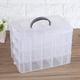 thumbnail image 2 of Caja de Almacenamiento de Plástico Transparente Tres Capas Caja de Almacenamiento de Divisores Separables Caja de Herramientas de Organizador Artesanal para Anillos Pendientes ANGGREK Otros, 2 of 8