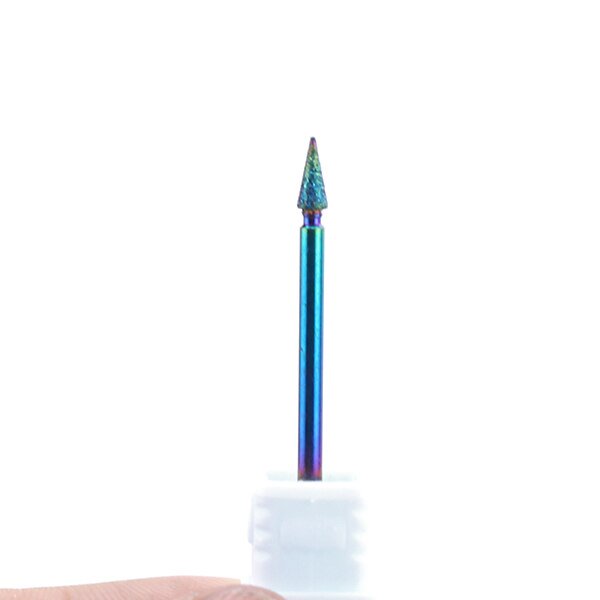 1 pieza de taladro de diamante para uñas, broca rotativa, fresa eléctrica, limas de 5,0mm, rebaba para manicura, accesorio para máquina de limpieza de cutículas Tan Jianjun unisex