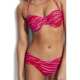 thumbnail image 4 of Seafolly Women's Standard Twist Band Hipster Full Coverage Bikini Bottom Swimsuit, Skin Deep Mandarin Red, 10, 4 of 4