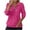 Hot Pink (New Upgrade), variant on Htigea 1/4 Zip Up Sweatshirt for Women Textured Long Sleeve Pullover Fall Casual Comfy Shirts with Pocket Brown S