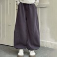 thumbnail image 2 of oqasdz Girls Pants Child Kids Baby Wide Leg Baggy Stretchy Basic Harem Sweatpants Solid Color Trousers Size 13 Y-14 Y, 2 of 7