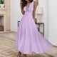 thumbnail image 2 of Vestido largo sin mangas con cuello en V y cremallera lateral para mujer, primavera-verano - Poliéster plisado, ideal para el trabajo y las salidas nocturnas, 2 of 8