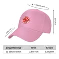thumbnail image 6 of TEQUAN Peaked Cap Fish Koi Adult Unisex Adjustable Curved Brim Baseball Cap Hat, Pink, 6 of 8