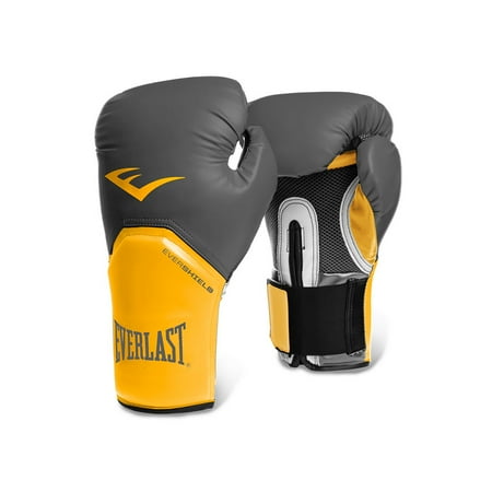 Everlast ProStyle Elite Boxing Gloves, 16oz, GrayOrange