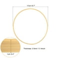 thumbnail image 2 of Uxcell 6.7" Wooden Bamboo Floral Hoop Rings for DIY Crafts Wedding Wreath 8Pack, 2 of 5