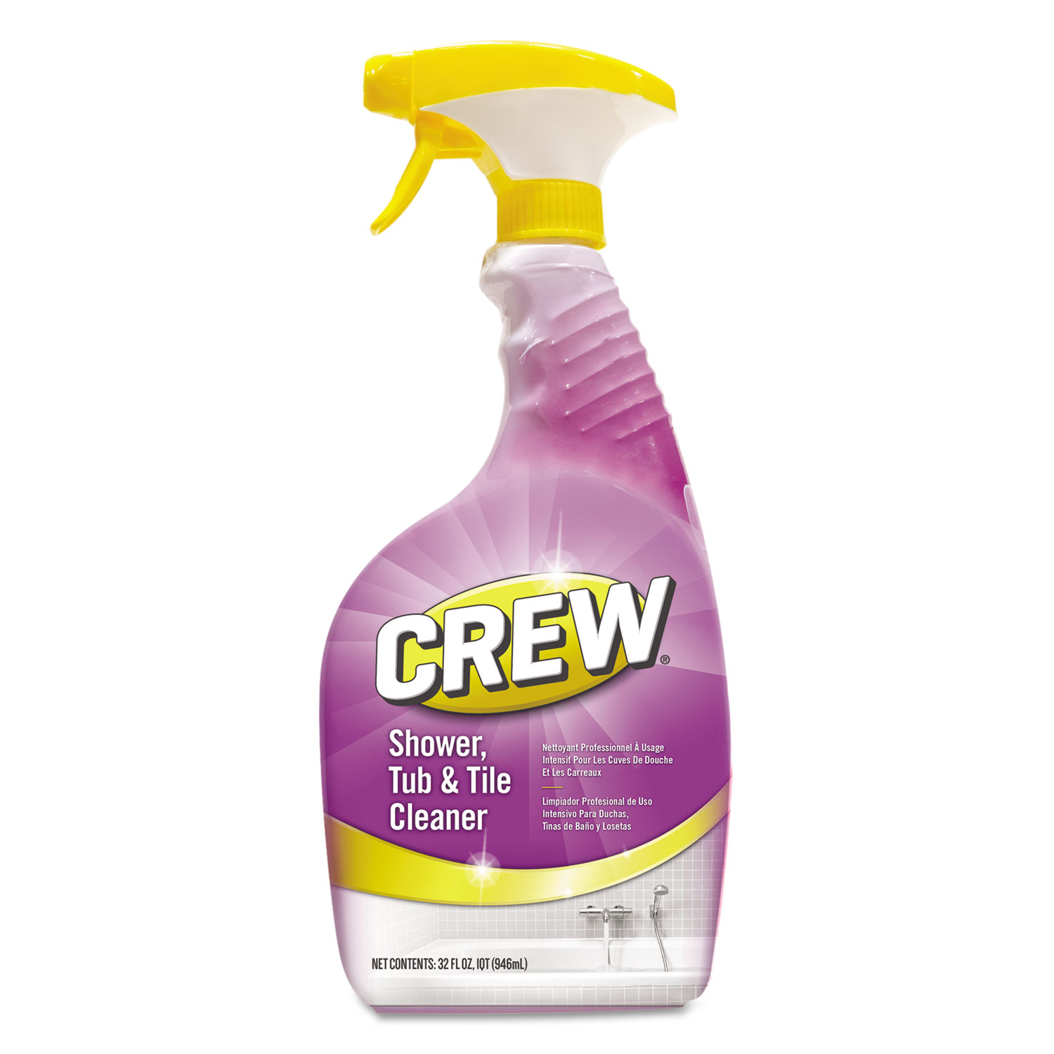 Diversey Crew Shower, Tub And Tile Cleaner, Liquid, 32 Oz