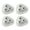 White, variant on 4 Pcs 360° Rotatable Caster Wheels Adhesive Wheels Wheels for Storage Boxes Small Furniture