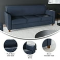 thumbnail image 6 of Flash Furniture Navy LeatherSoft Sofa, 6 of 9