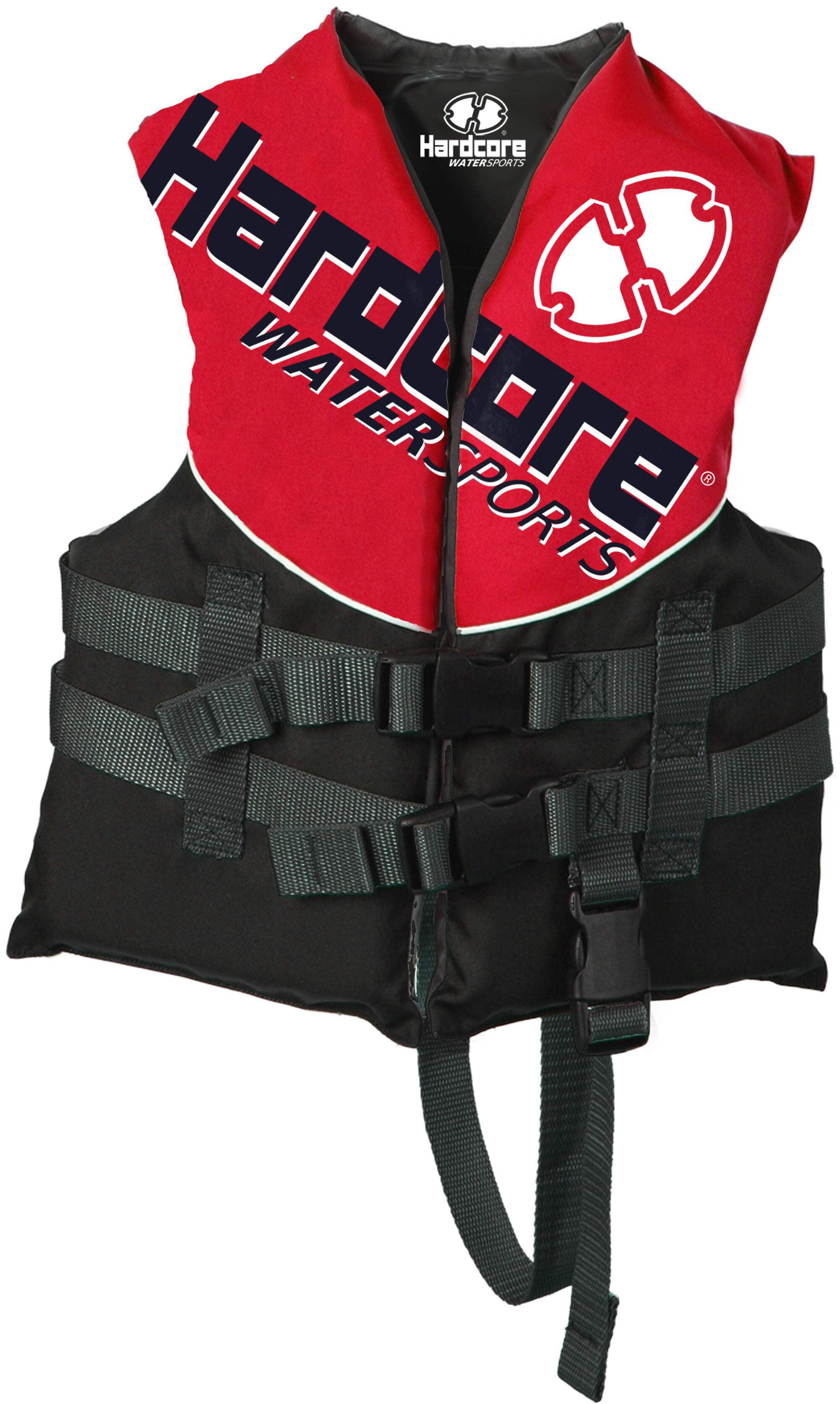 Hardcore Water Sports® High Visibility Adult & Kids Life Jacket PFD USCG Type III Ski Vest w/ Leg Strap