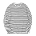 thumbnail image 6 of Xcmzpl Striped Long Sleeve Shirts for Men Casaul Color Block Pullover Tops Round Neck Going Out Outdoor Sports Shirt M-XXXL, 6 of 6