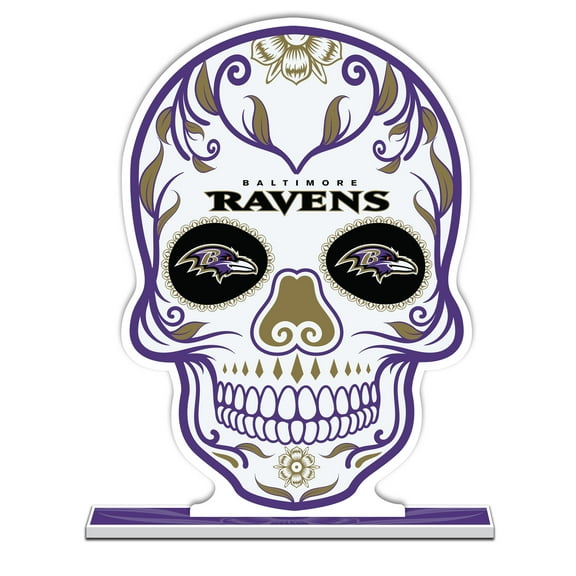 Baltimore Ravens 10" Sugar Skull Standee