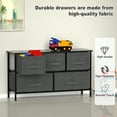 thumbnail image 6 of Keylever 2-Tier Closet Dresser with 5 Easy Pull Fabric Drawers and Metal Frame, Furniture Storage Tower, Multi-Purpose Organizer Unit For Closets, Dorm Room, Living Room,Bedroom, Hallway, 6 of 10