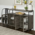 thumbnail image 3 of Manor Park Industrial 3-Door Storage Buffet, Slate Grey, 3 of 10