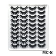 thumbnail image 1 of False Eyelashes Faux Mink Lashes 20 Pairs Long Dramatic Fluffy Volume Natural Fake Eyelashes Value Pack MC-8, 1 of 5