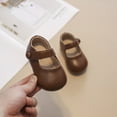 thumbnail image 5 of Akiihool Kids Ballet Flats Shoes Little Toddler Girls Dress Shoes Ballet Flats Kids Mary Janes (Brown,12), 5 of 6