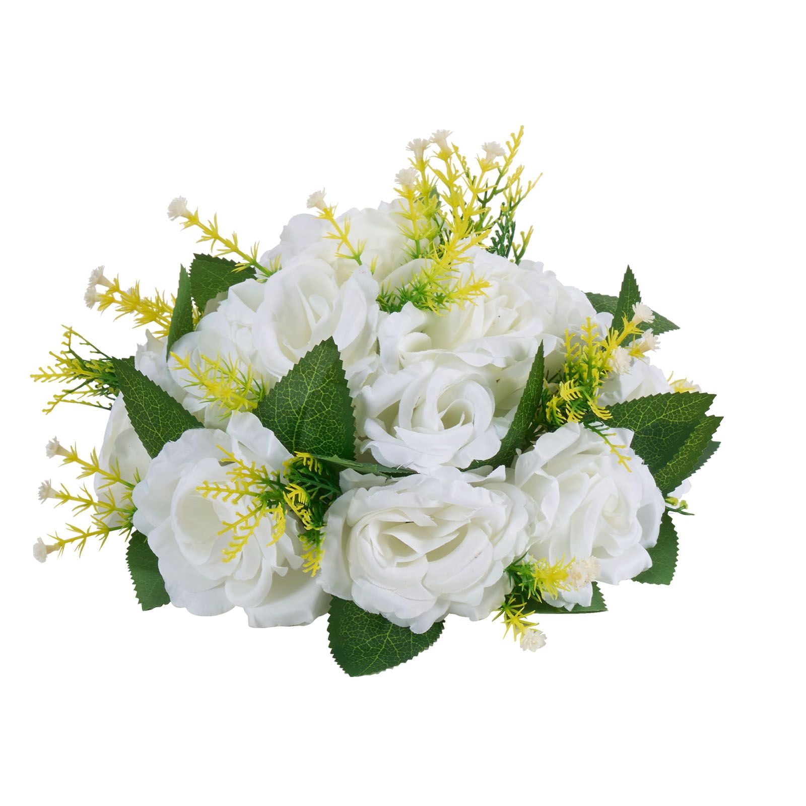 Artificial Flower Balls 10-Pack 9.5 Inch Silk Rose Centerpieces for Wedding Party Table Decor
