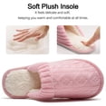 thumbnail image 5 of Ecetana Women's Slippers Soft Plush Slippers Non-slip Warm Home Shoes Memory Foam Slippers, 5 of 7