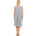 thumbnail image 4 of Lati Fashion Women Nightgown Sleepwear Female Sleep Dress Nightshirt Gray XXL, 4 of 4