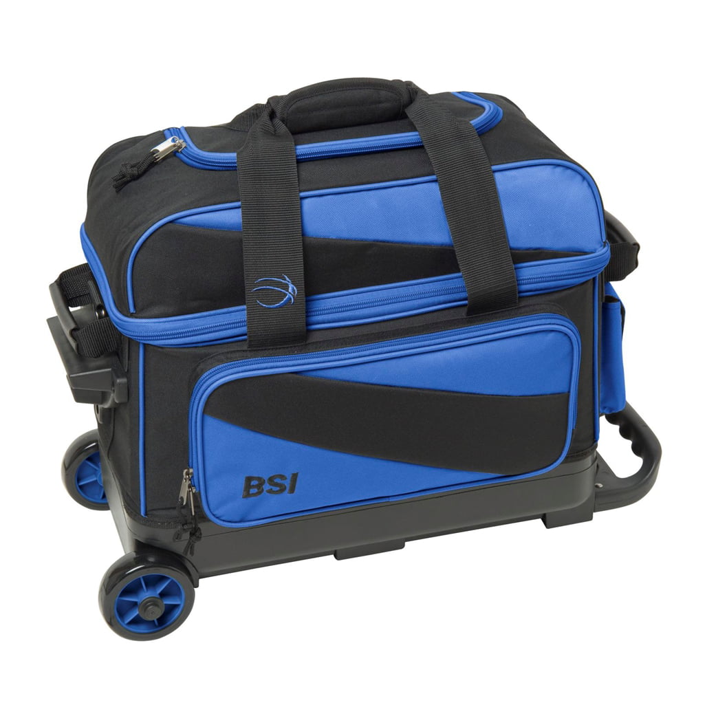 THE COMMANDO 2 BALL DOUBLE ROLLER BOWLING BAG in BLUE & BLACK ~ BRAND NEW 