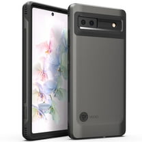 Vena Outcross Slim Profile Cover Designed for Google Pixel 6a 5G Case (2022), Dual Layer (Military Grade Drop Protection) Hybrid TPU Protection Phone Case - Graphite Gray/Black