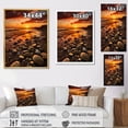 thumbnail image 4 of Designart "Seashore Dusk Radiant Shine" Nautical & Beach Floater Framed Canvas Art Print, 4 of 7