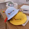 thumbnail image 6 of Taluosi Sun Hat Letters Print UV Protection Cotton Children Fisherman Hat for Outdoor Activities, 6 of 8