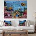 thumbnail image 4 of Designart 'Coral Colony on Reef Egypt' Animal Print on Natural Pine Wood, 4 of 5
