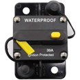 thumbnail image 1 of 30 Amp Circuit Breaker 12V- 48V DC Manual Reset for Trolling Motor Rv Marine Boat Vehicles System Protection (30A), 1 of 7