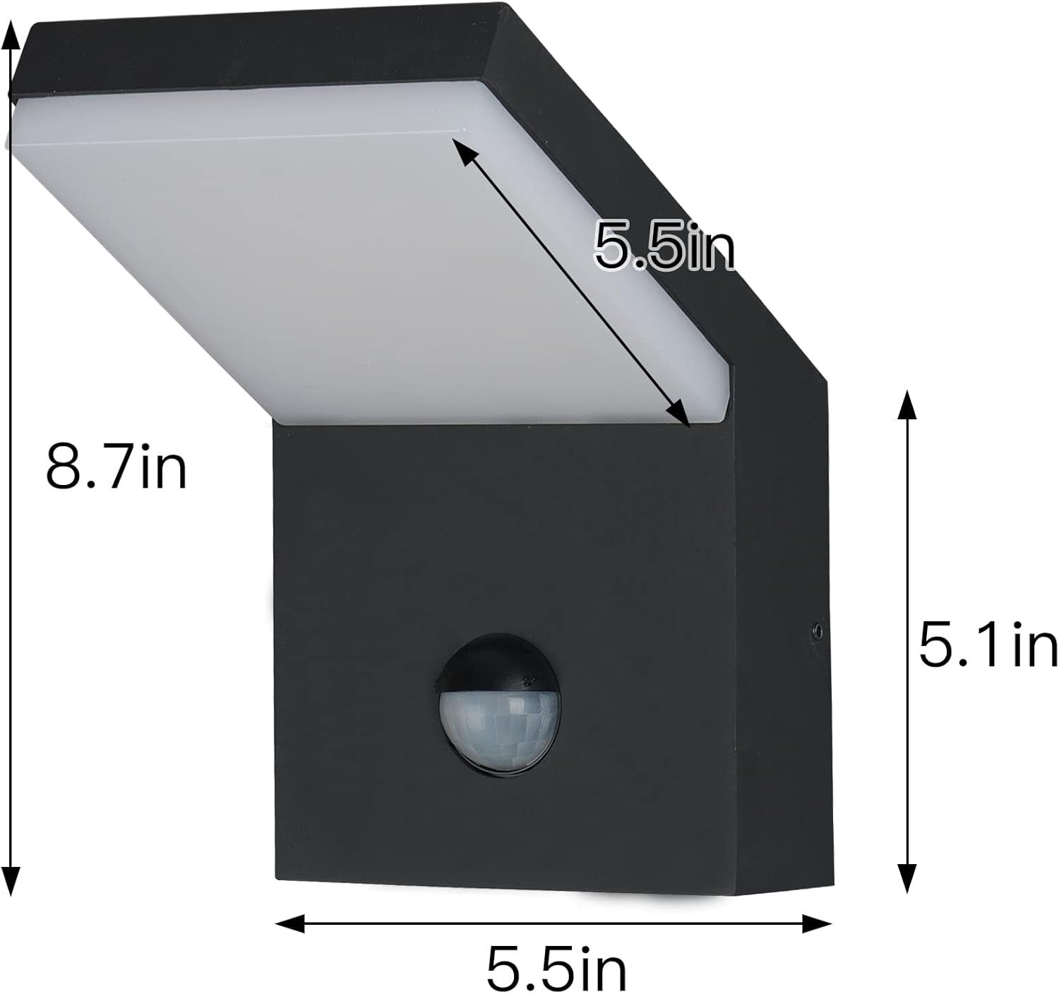 Wall Light Outdoor LED Wall Mount Lamp Wall Sconce with Motion Sensor