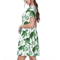 thumbnail image 2 of Balery Cartoon Turtle Vestidos sueltos de manga corta para mujer, vestidos de verano 2025, vestidos casuales de corte A con vuelo., 2 of 6