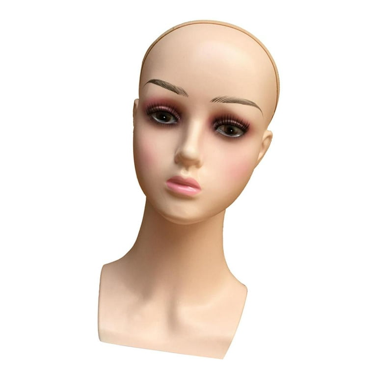 Nunify Female Mannequin Head Wigs Hats Cap Glasses Headphone Display Model  Stand Window Mannequin Head For