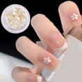thumbnail image 4 of UDIYO 1 Box Nail Sequins Exquisite Pattern Ultra-Thin Shining Visual Effect Fade-Resistant PET Floral Style Manicures Sequins Nail Designs Flakes for Nail Salon, 4 of 7
