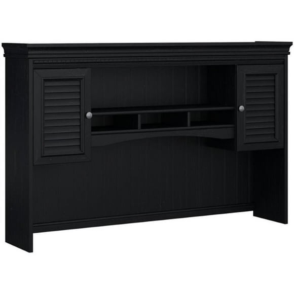 Fairview Huche 60W pour Bureau en L en Noir Antique - Bois d'Ingénierie