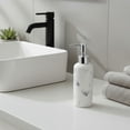 thumbnail image 2 of Evideco French home goods Marble White Lotion Soap Dispenser Only Rustic Craftsman 9 oz Commercial Soap & Lotion Dispensers, 2 of 8