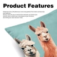 thumbnail image 2 of Alpaca Set - Decorative Pillows Covers, Velvet Throw Pillow Cases with Unique Patterns for Home Decor, 16x16, 18x18, 20x20 Inches, 2 Pack - Great for Various Occasions., 2 of 6